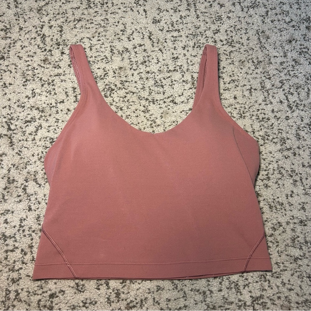 Lululemon Rustic Coal Padded Align Tank Size 4
